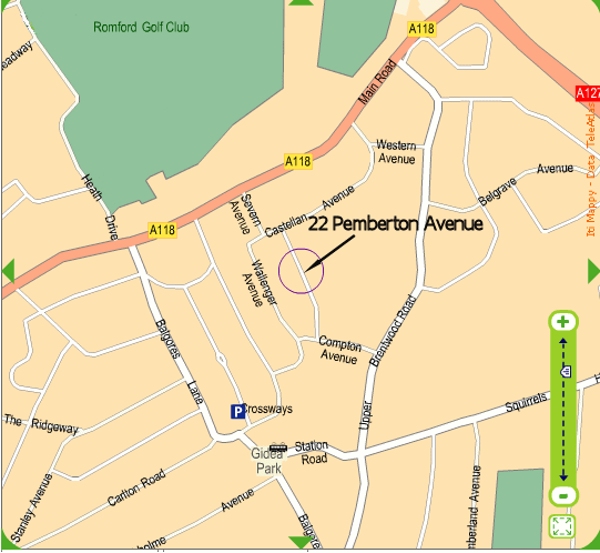 Osteopath address - Map